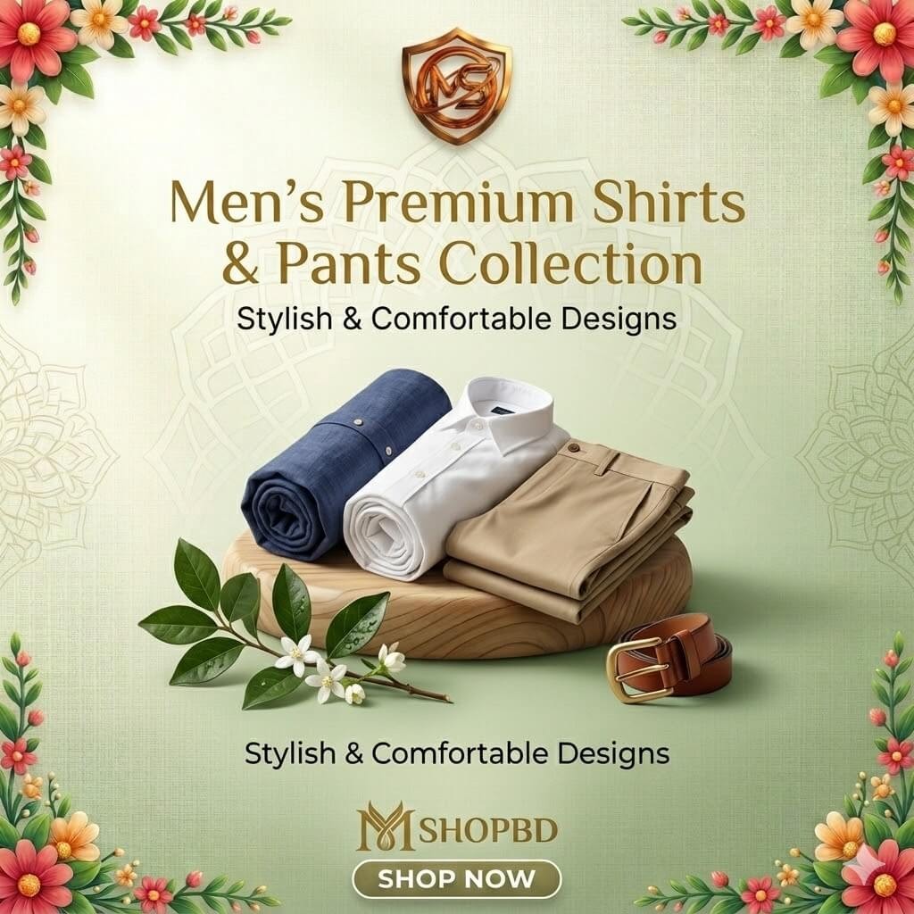 Men's Premium Shirts & Pants Collection