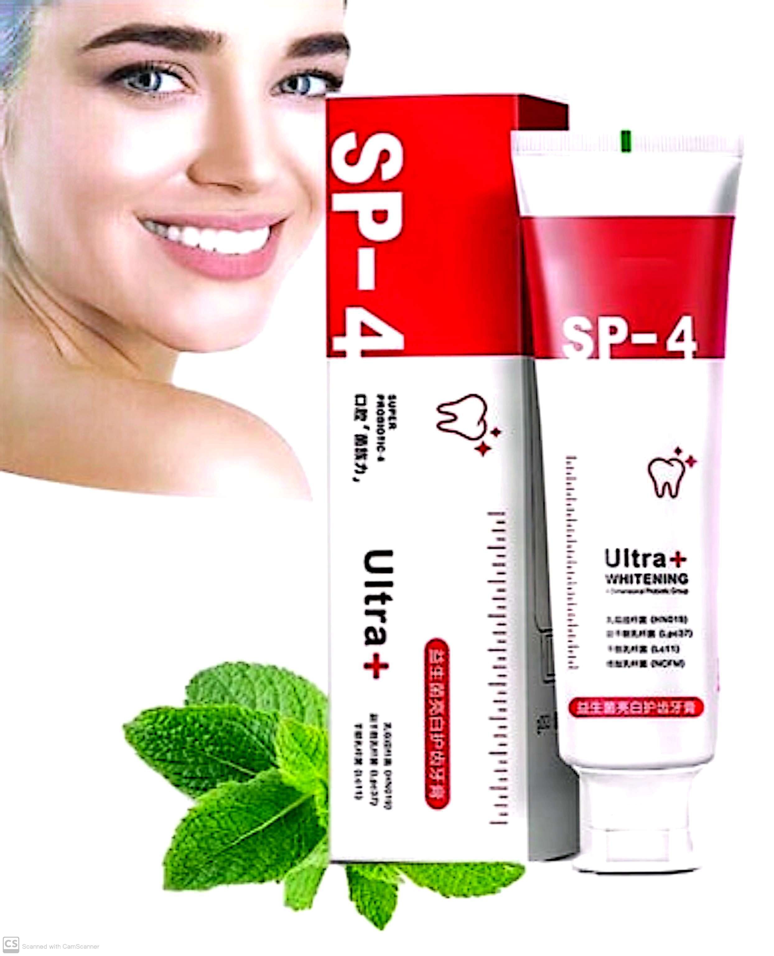 YAYASHI SP-4 Probiotic Whitening Stain Removing Toothpaste Refreshes Breath Improves Yellow Teeth for Men and Women